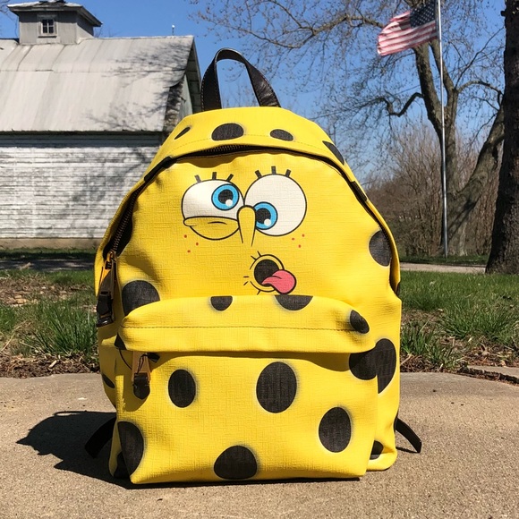 Moschino Spongebob Backpack Rare Jeremy Scott - Picture 2 of 16